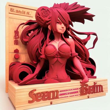 3D model Senran Kagura 2 Deep Crimson game (STL)